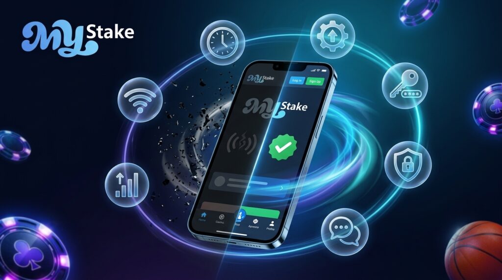 Resolución de errores de conexión, inicio de sesión y verificación en la aplicación MyStake